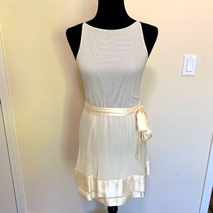 Banana Republic cream silk dress, size 2